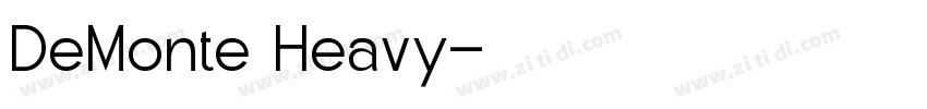 DeMonte Heavy字体转换